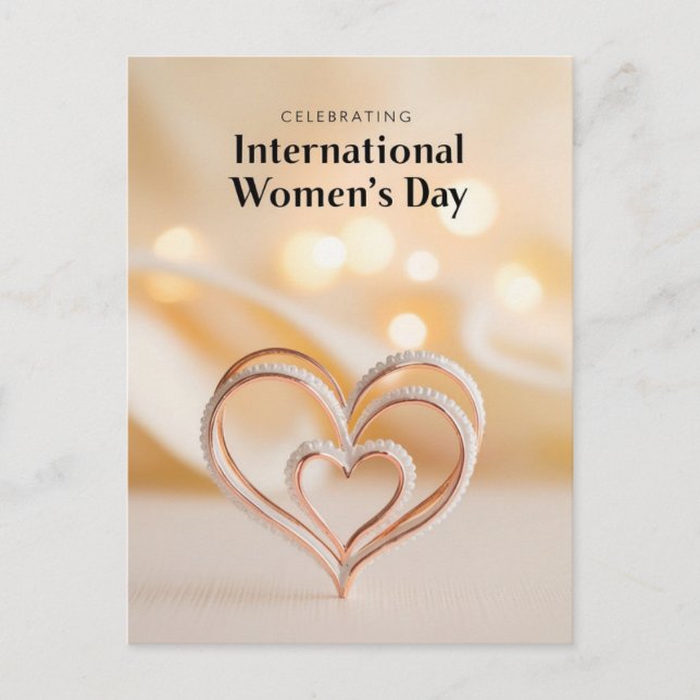 Cartão Postal Inspire Inclusion International Women Day (Frente)