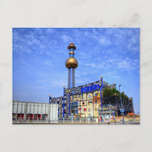 Cartão Postal Instalação de incineração de resíduos de Spit