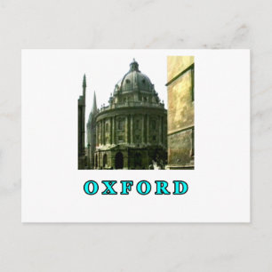 Cartão Postal Instantâneo Oxford 1986 Cyan The MUSEUM Zazzle Gi