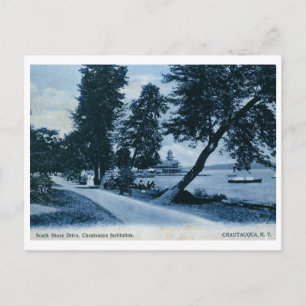 Cartão Postal Instituição, Chautauqua, NY Vintage
