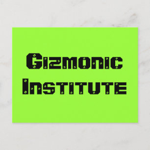 Cartão Postal Instituto Gizmonic