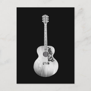 Cartão Postal Instrumento Musical do Violão Acústico de Arte B