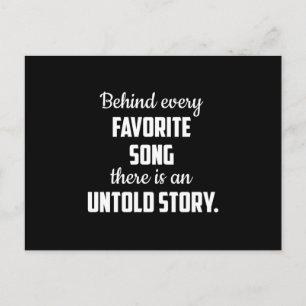 Cartão Postal Instrumento Musical Músico Som Presente Ideia