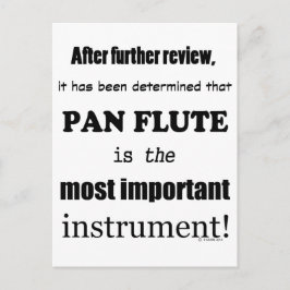 Cartão Postal Instrumento Pan Flute Mais Importante