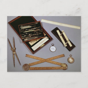 Cartão Postal Instrumentos de desenho utilizados por Isambard