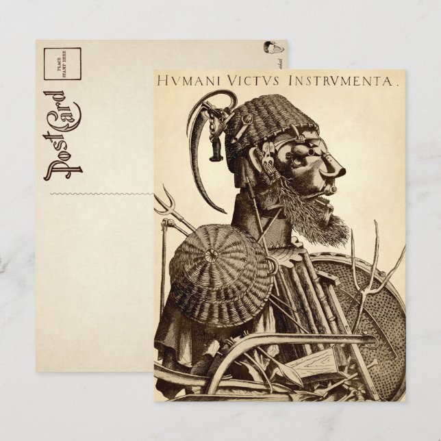 Cartão Postal Instrumentos de Sustento Humano - Agricultura (Frente/Verso)