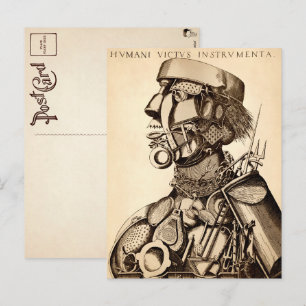 Cartão Postal Instrumentos de Sustento Humano - Culinária