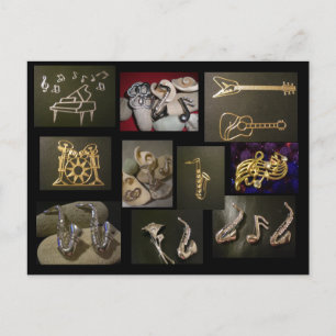 Cartão Postal Instrumentos Musicais