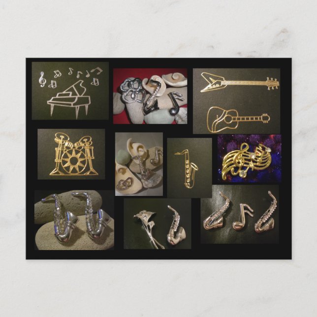 Cartão Postal Instrumentos Musicais (Frente)