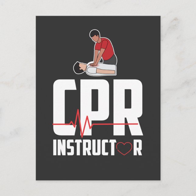 Cartão Postal Instrutor de CPR certificado pela Ambulância de Pr (Frente)