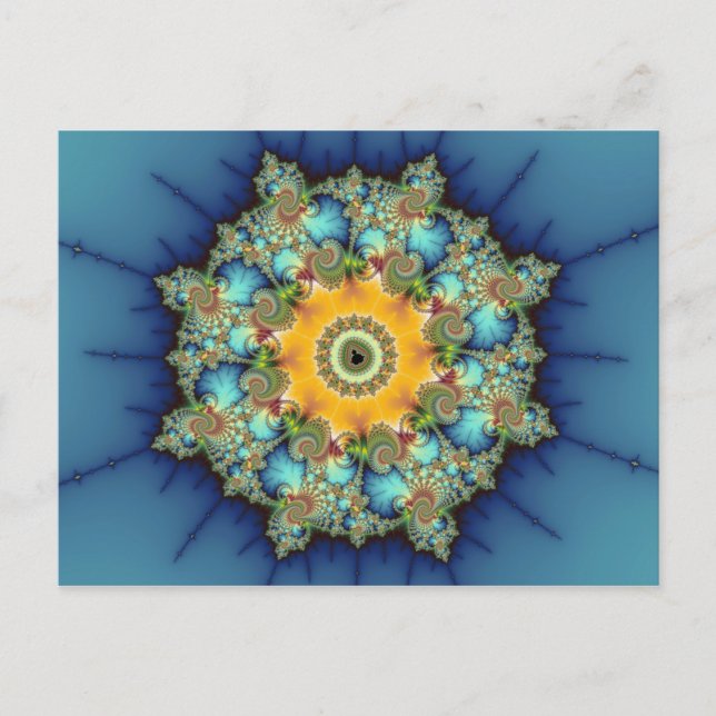 Cartão Postal Insular - Arte Mandelbrot (Frente)