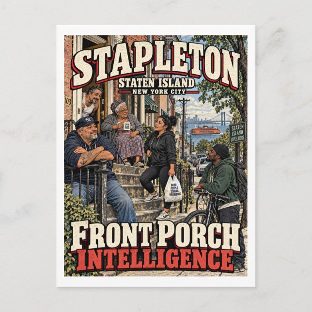 Cartão Postal Inteligência do Alpendre de Stapleton (Frente)