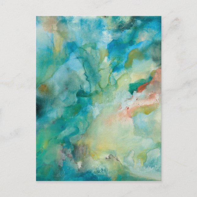 Cartão Postal Interestelar | Céu Azul Teal (Frente)