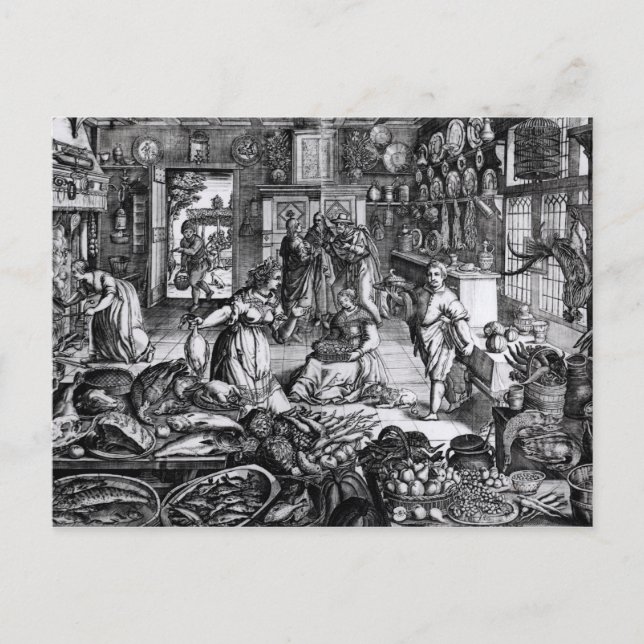 Cartão Postal Interior da cozinha (Frente)