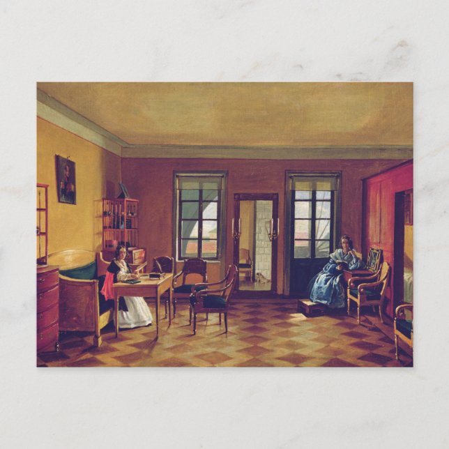 Cartão Postal Interior de um sótão (Frente)