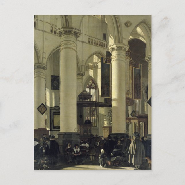 Cartão Postal Interior de uma igreja (Frente)