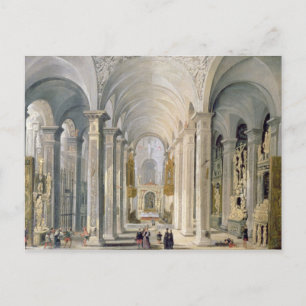 Cartão Postal Interior de uma Igreja 2