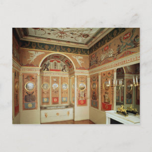 Cartão Postal Interior do banheiro de Napoleão, construído em 18