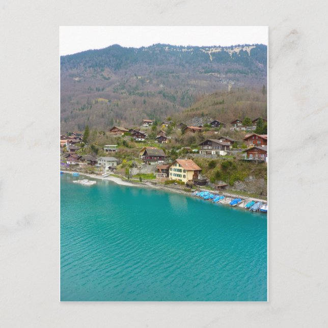 Cartão Postal Interlaken, a vista da ponte (Frente)