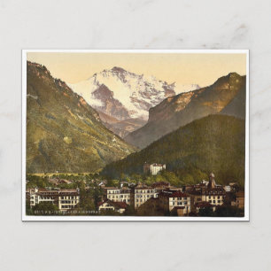 Cartão Postal Interlaken e Jungfrau, Bernese Oberland, Sw