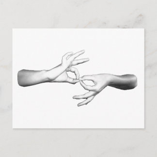 Cartão Postal Intérprete ASL