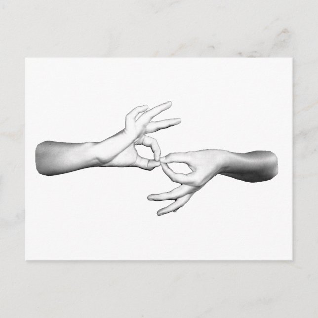 Cartão Postal Intérprete ASL (Frente)