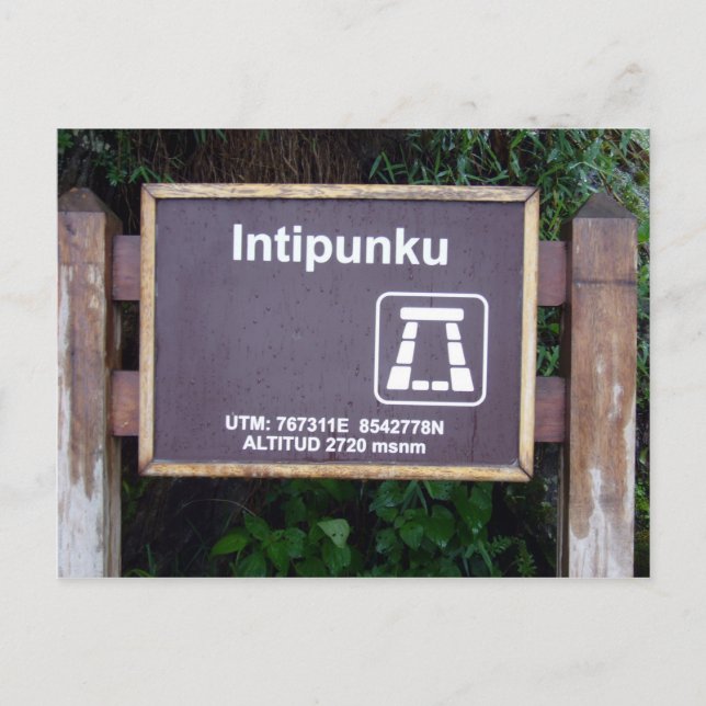 Cartão Postal intipunku (Frente)
