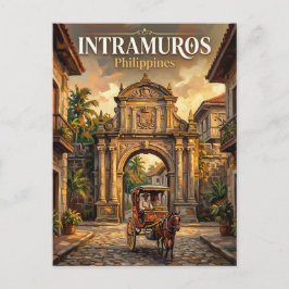 Cartão Postal Intramuros Filipinas