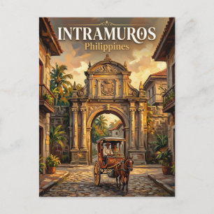 Cartão Postal Intramuros Filipinas