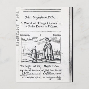 Cartão Postal Introdução a "Orbis Sensualium Pictus"