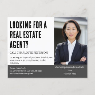 Cartão Postal Introdução ao Agente Imobiliário Marketing Agricul