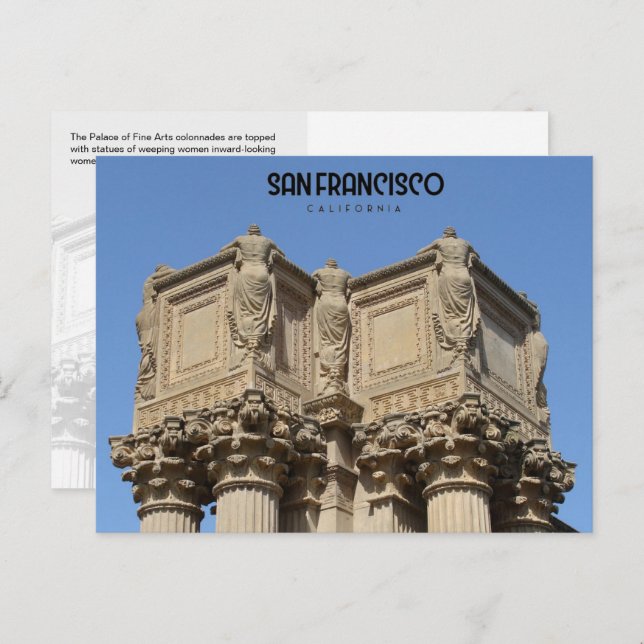 Cartão Postal "Introdução", O Palácio das Belas Artes, CA - (Frente/Verso)