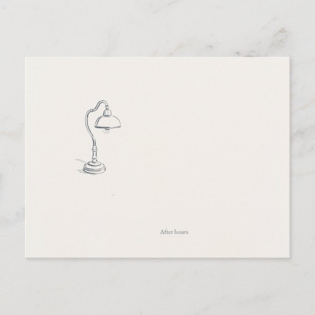 Cartão Postal Introvert Quiet Solitude Minimalist Art Postcard (Frente)