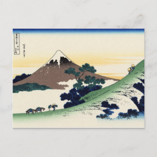 Cartão Postal Inume Pass, Kōshu? (por Hokusai)