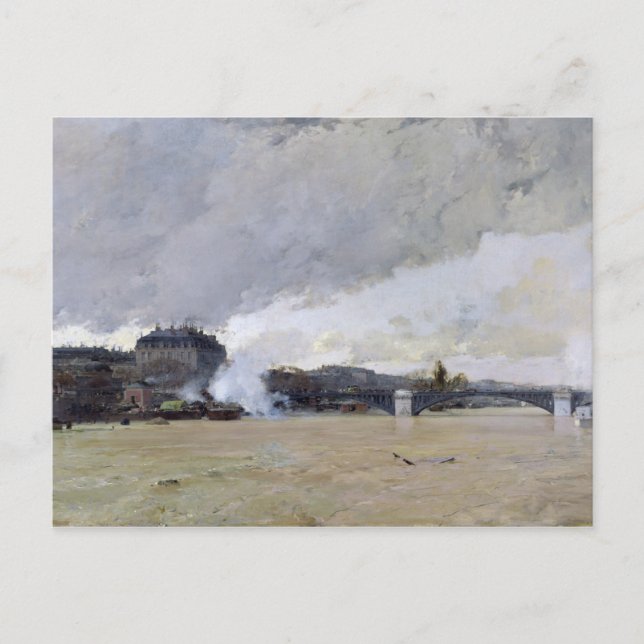 Cartão Postal Inundações do Sena, c.1903 (Frente)