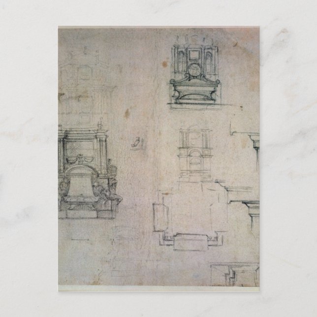 Cartão Postal Inv. 6-25-545. R. Designs para tumbas (Frente)