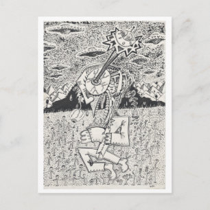 Cartão Postal Invasão Alienígena, ou, A Semeadura, por Brian Ben