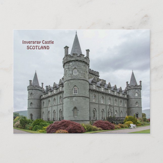 Cartão Postal Inveraray Castle Scotland (Frente)