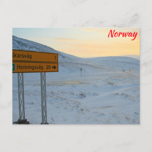 Cartão Postal Inverno da Noruega