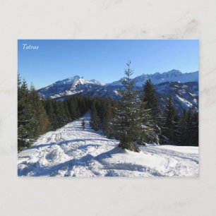 Cartão Postal Inverno de Tatras