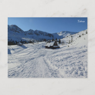 Cartão Postal Inverno de Tatras
