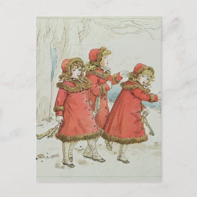 Cartão Postal Inverno do Livro de Túneis do Bebê de abril, 1900 (Frente)