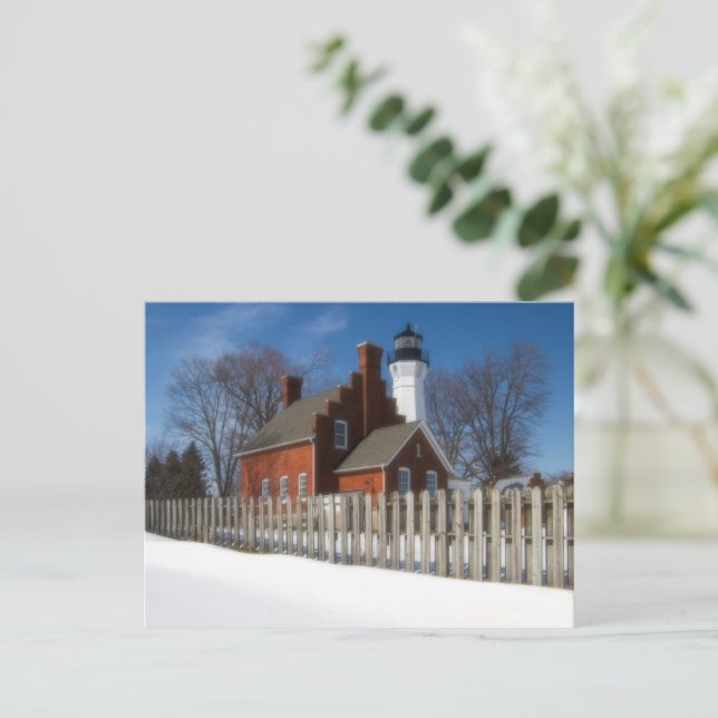 Cartão Postal Inverno em Port Sanilac (Em pé/Frente)