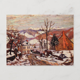 Cartão Postal Inverno em Santos Sauves d'Auvergne