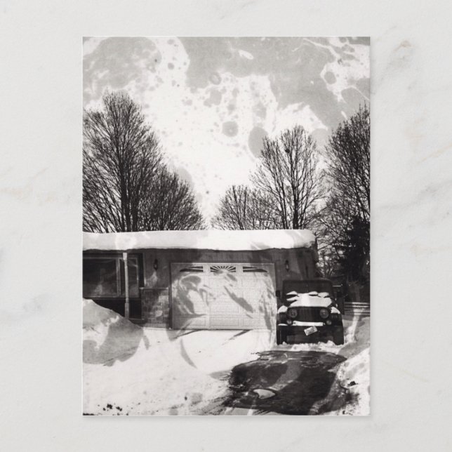 Cartão Postal Inverno em Woodstock (Frente)