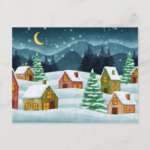 Cartão Postal Inverno na cidade
