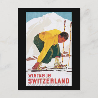 Cartão Postal Inverno na Suiça