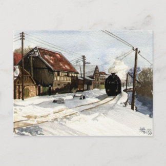 Cartão Postal Inverno nas montanhas Harz