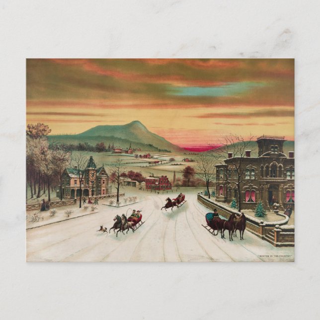 Cartão Postal Inverno No País (Frente)
