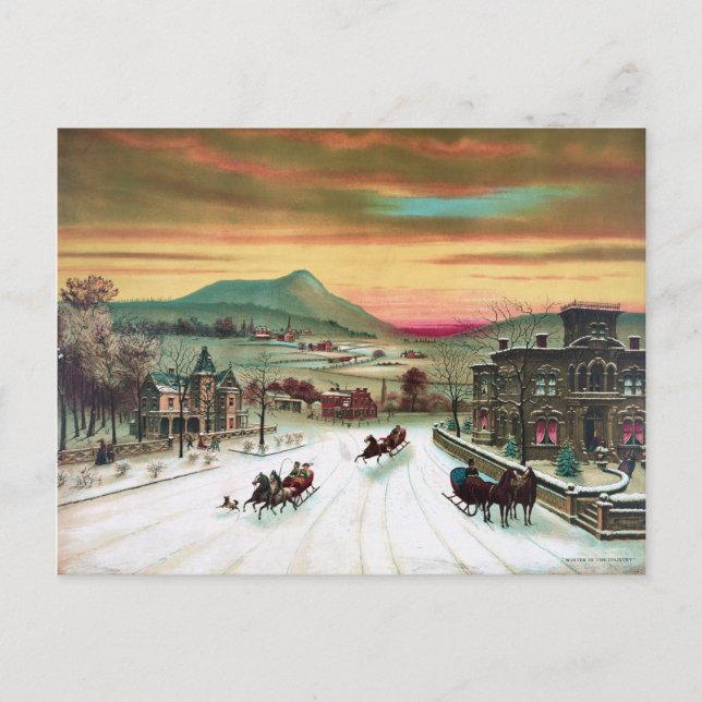 Cartão Postal Inverno no País (Frente)